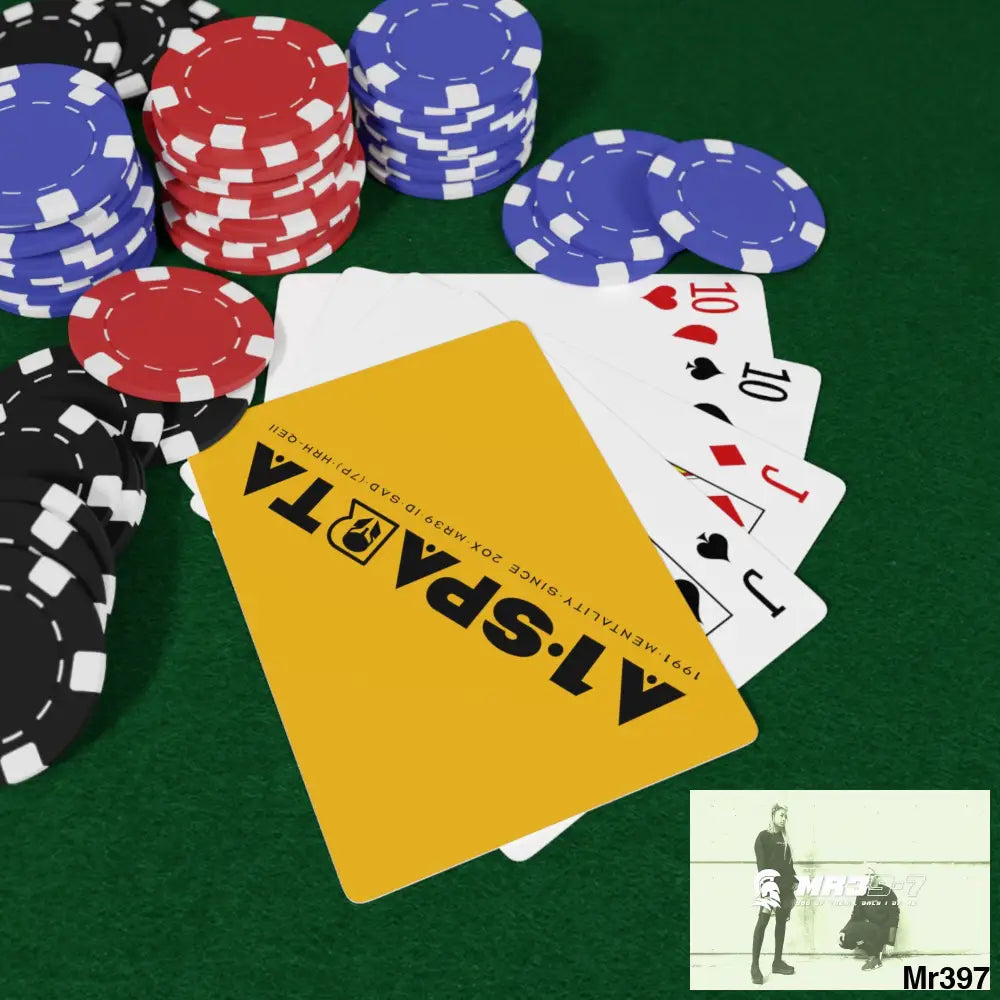 A1.Sparta Custom Poker Cards 2.47’’ x 3.47’’ / White / Semi Glossy Paper products