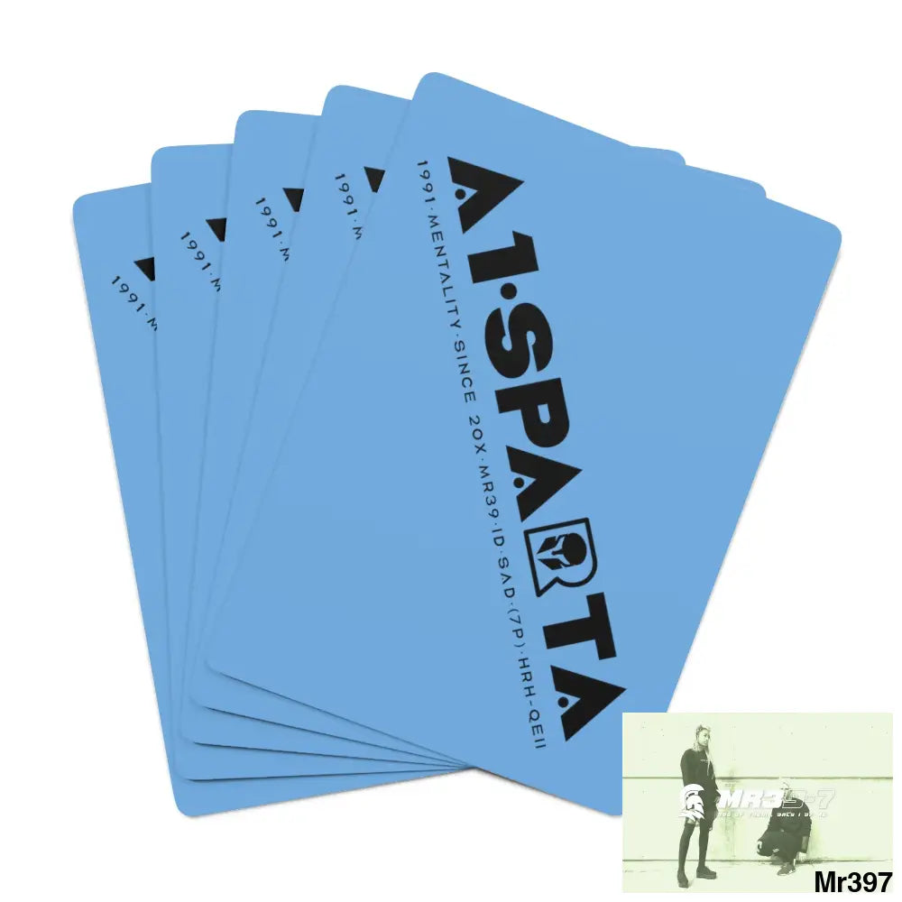 A1.Sparta Custom Poker Cards 2.47’’ x 3.47’’ / White / Semi Glossy Paper products