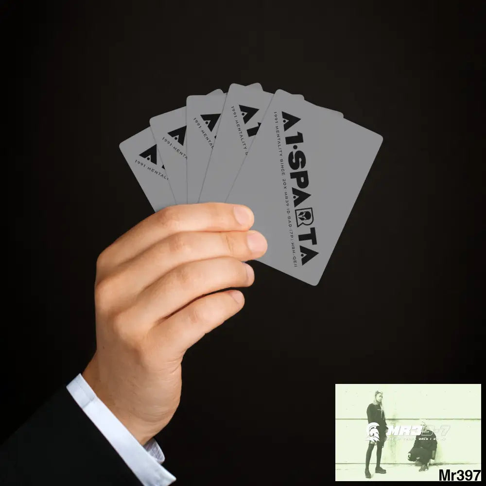 A1.Sparta Custom Poker Cards 2.47’’ x 3.47’’ / White / Semi Glossy Paper products