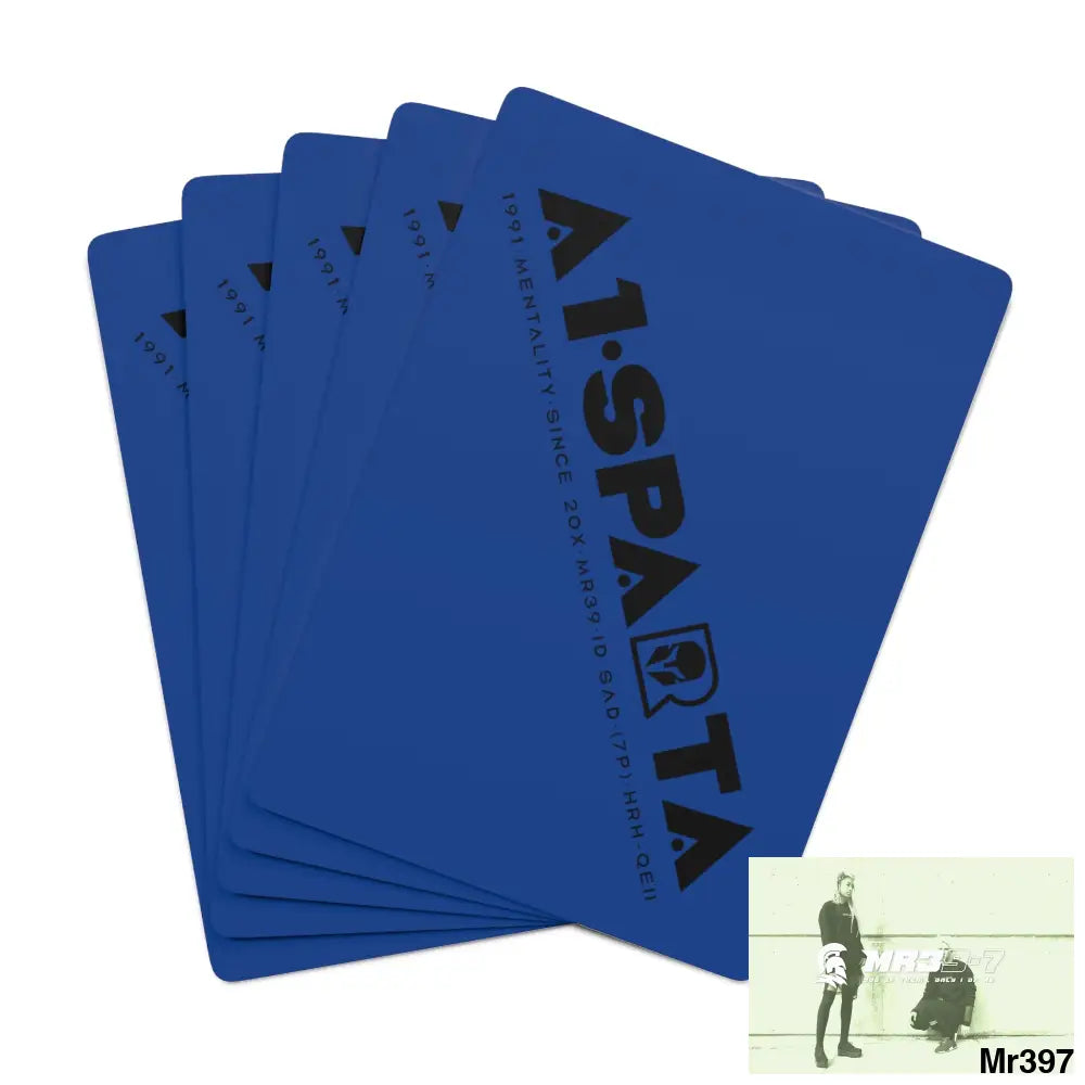 A1.Sparta Custom Poker Cards 2.47’’ x 3.47’’ / White / Semi Glossy Paper products