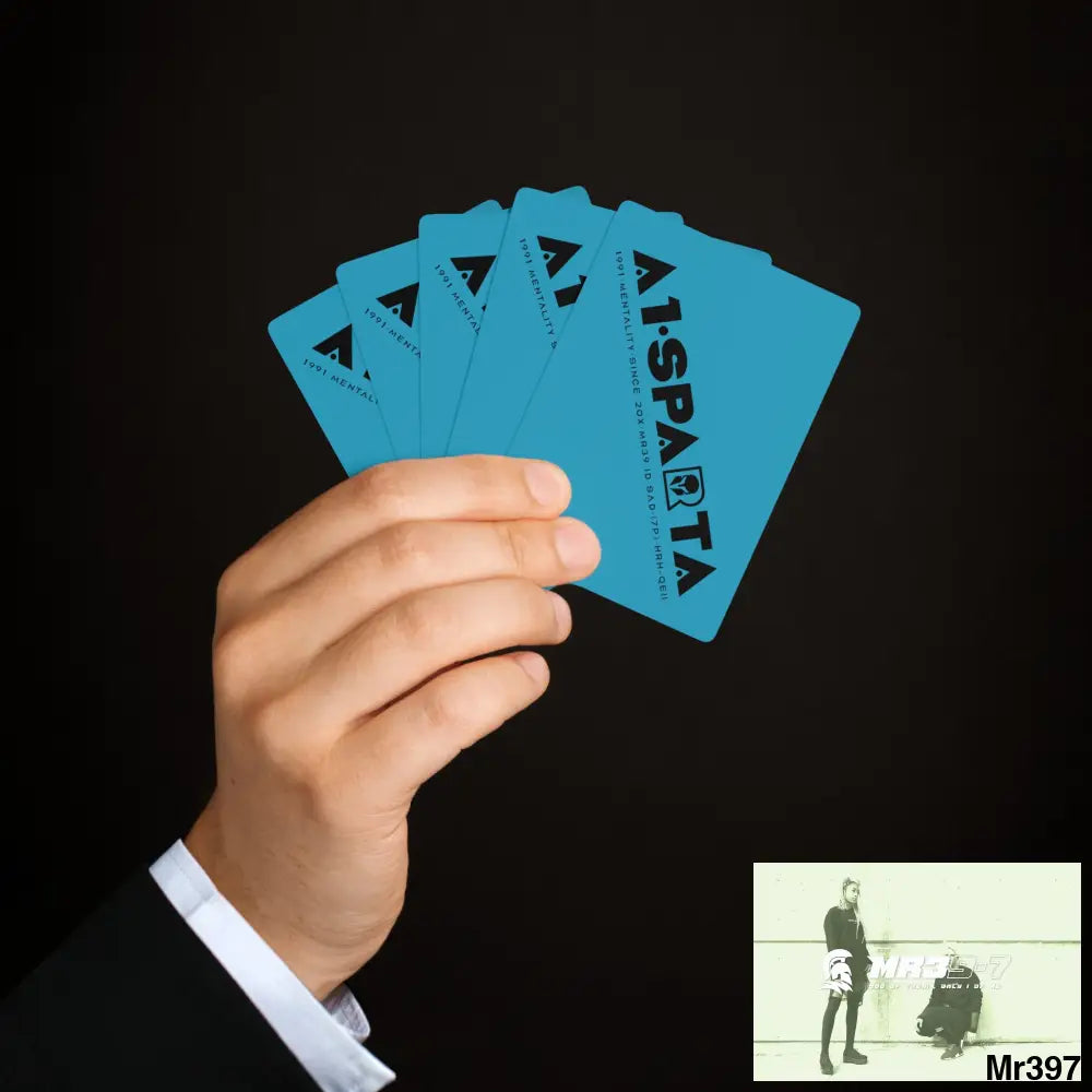 A1.Sparta Custom Poker Cards 2.47’’ x 3.47’’ / White / Semi Glossy Paper products