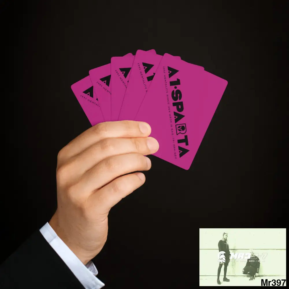 A1.Sparta Custom Poker Cards 2.47’’ x 3.47’’ / White / Semi Glossy Paper products