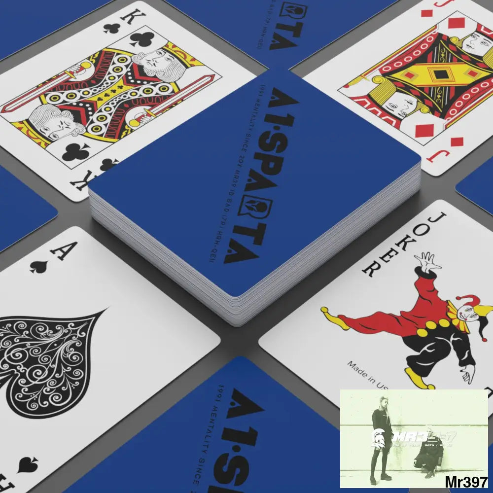 A1.Sparta Custom Poker Cards 2.47’’ x 3.47’’ / White / Semi Glossy Paper products