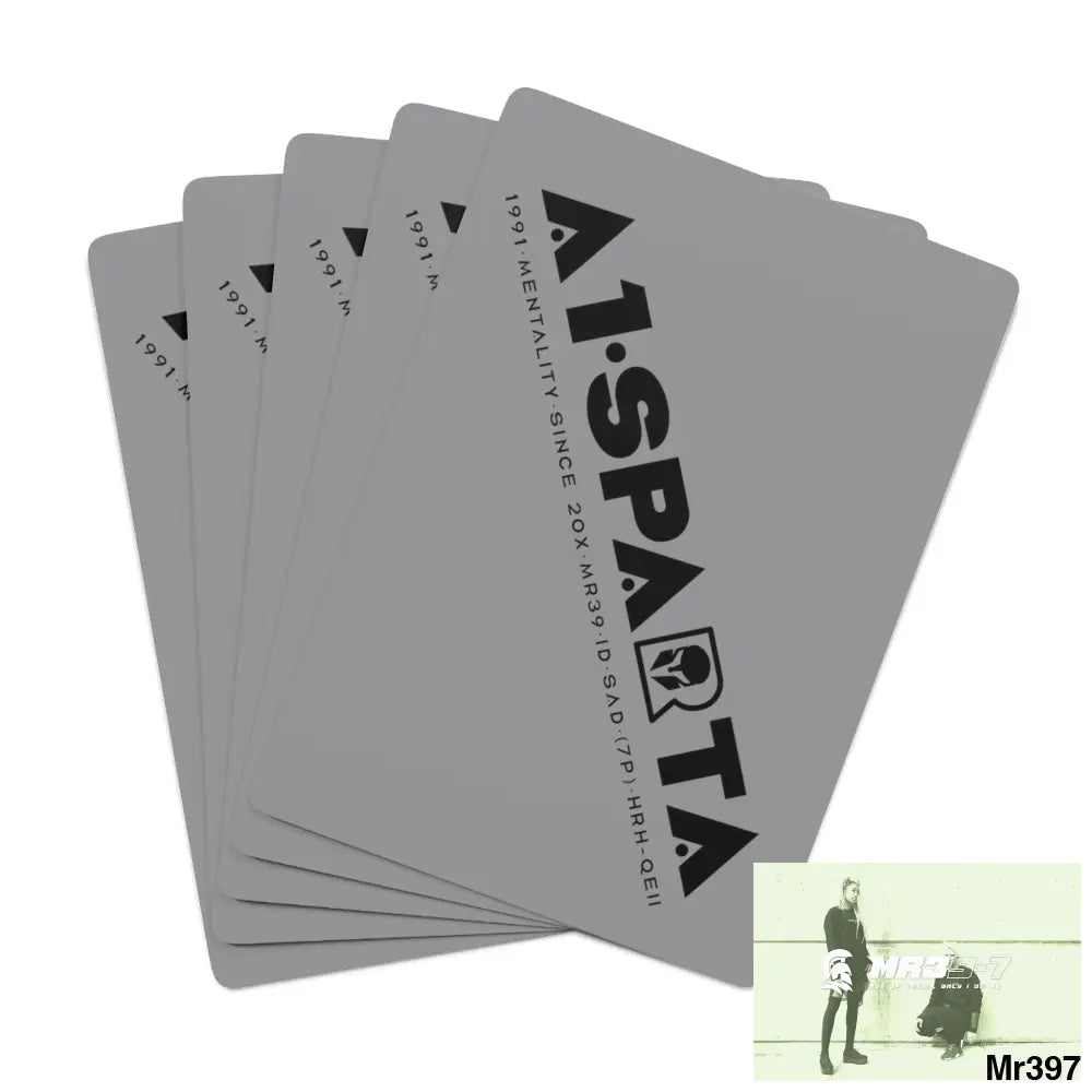 A1.Sparta Custom Poker Cards 2.47’’ x 3.47’’ / White / Semi Glossy Paper products