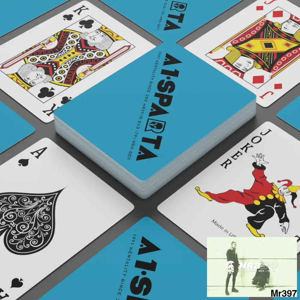 A1.Sparta Custom Poker Cards 2.47’’ x 3.47’’ / White / Semi Glossy Paper products