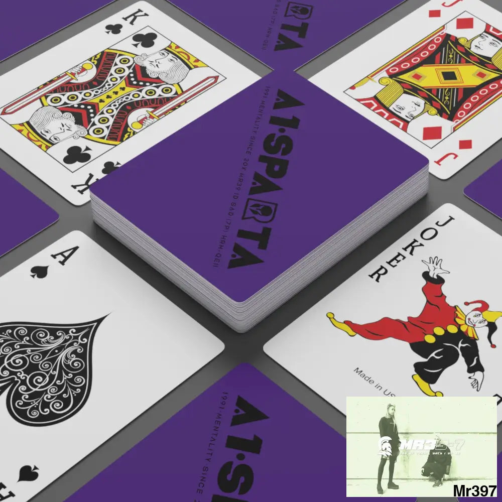 A1.Sparta Custom Poker Cards 2.47’’ x 3.47’’ / White / Semi Glossy Paper products