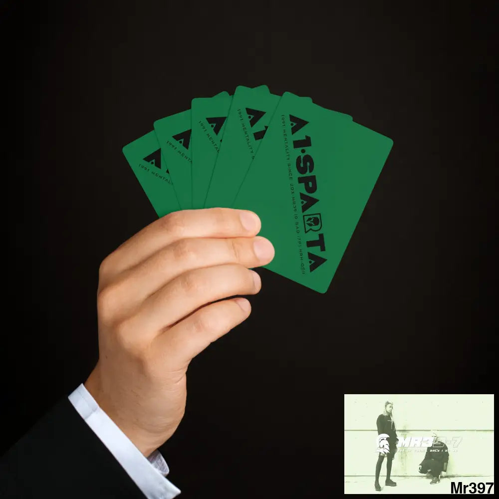 A1.Sparta Custom Poker Cards 2.47’’ x 3.47’’ / White / Semi Glossy Paper products