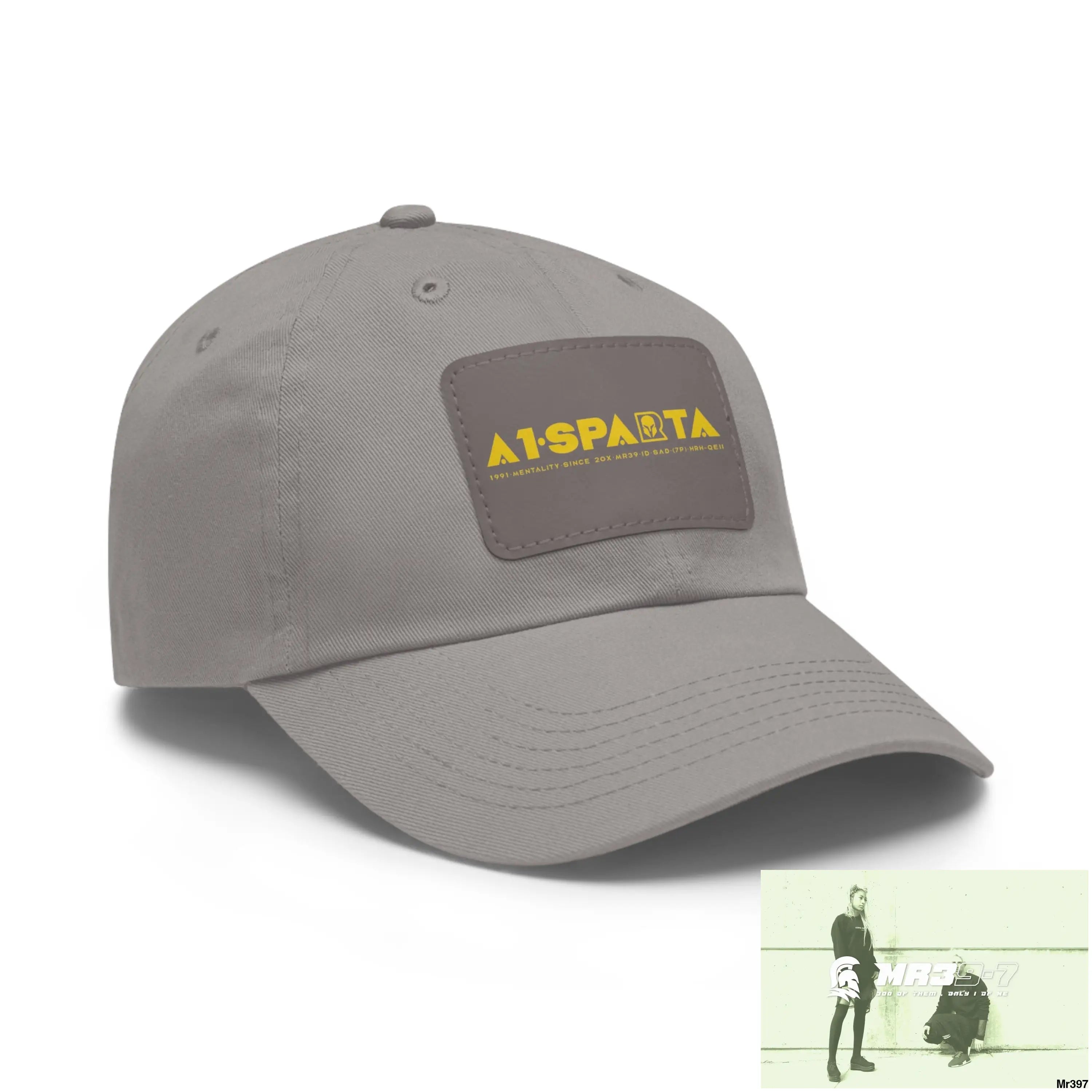 A1•Sparta Dad Hat with Leather Patch (Rectangle) Hats