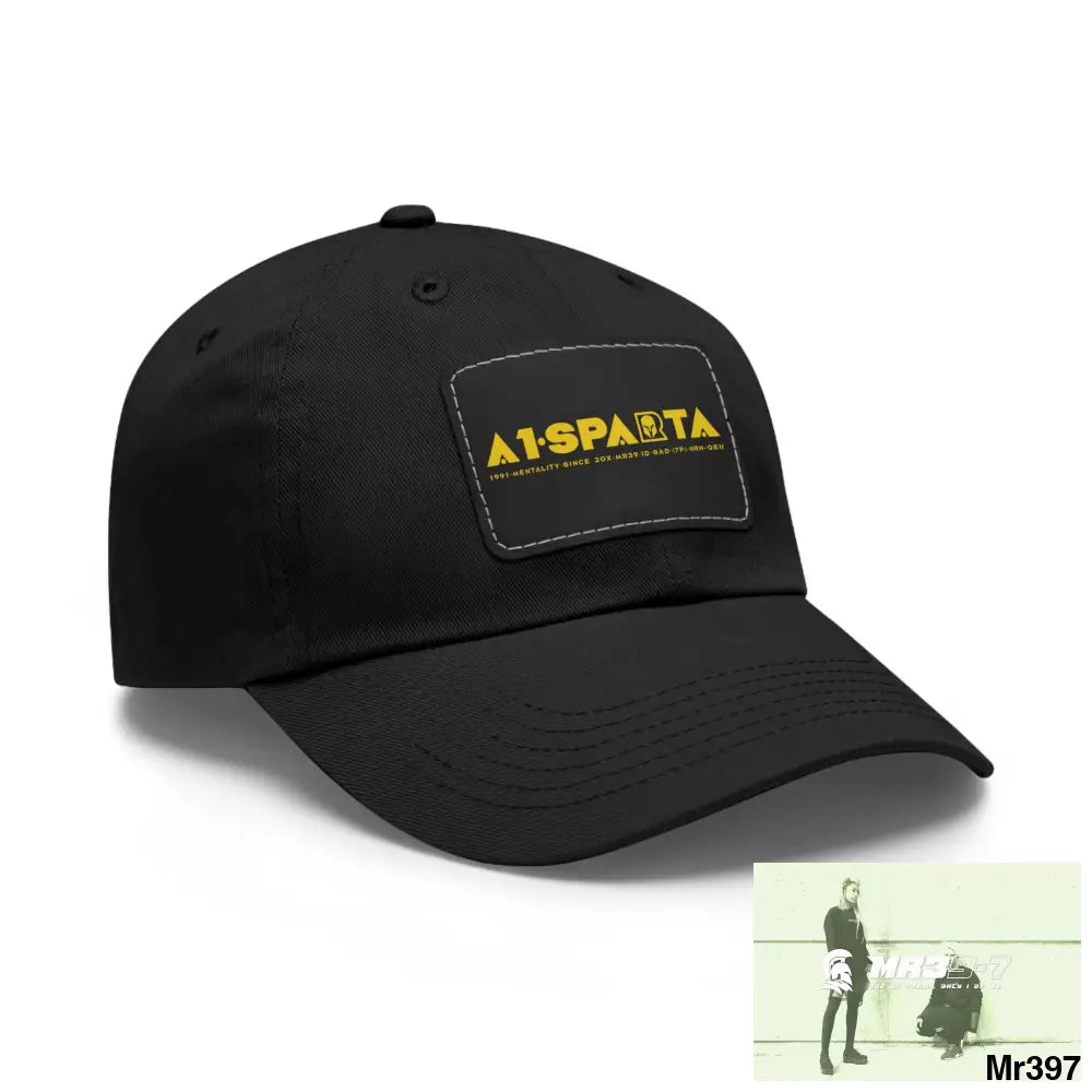 A1•Sparta Dad Hat with Leather Patch (Rectangle) Hats