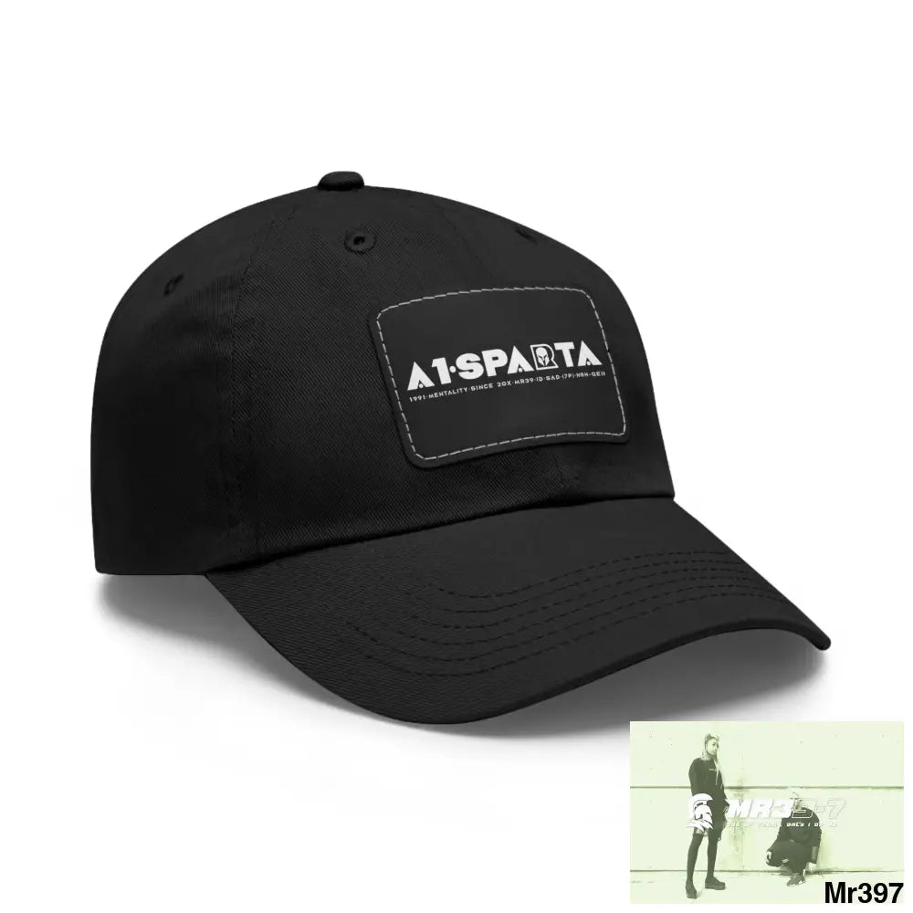 A1•Sparta Dad Hat with Leather Patch (Rectangle) Hats