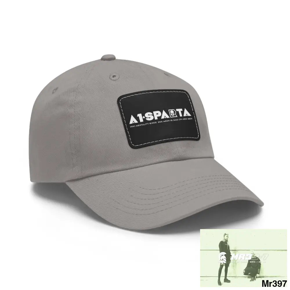 A1•Sparta Dad Hat with Leather Patch (Rectangle) Hats