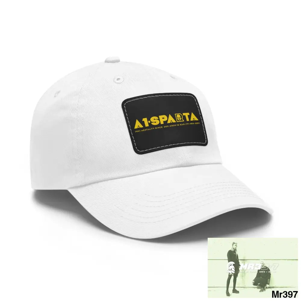 A1•Sparta Dad Hat with Leather Patch (Rectangle) Hats