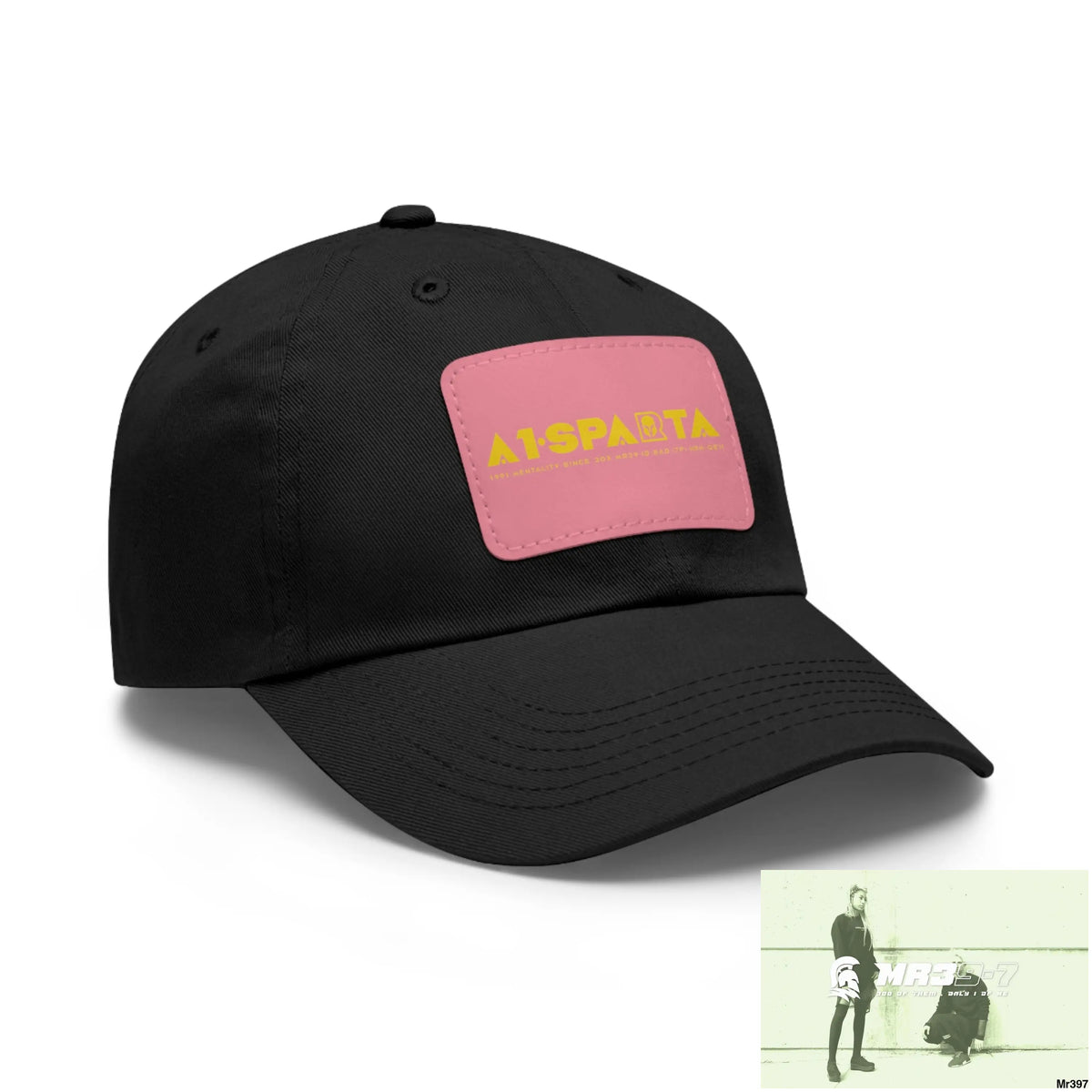 A1•Sparta Dad Hat with Leather Patch (Rectangle) Hats