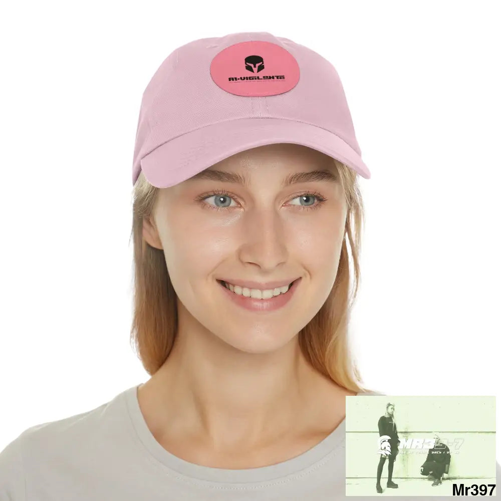 A1.SPARTA Dad Hat with Leather Patch (Round) Hats