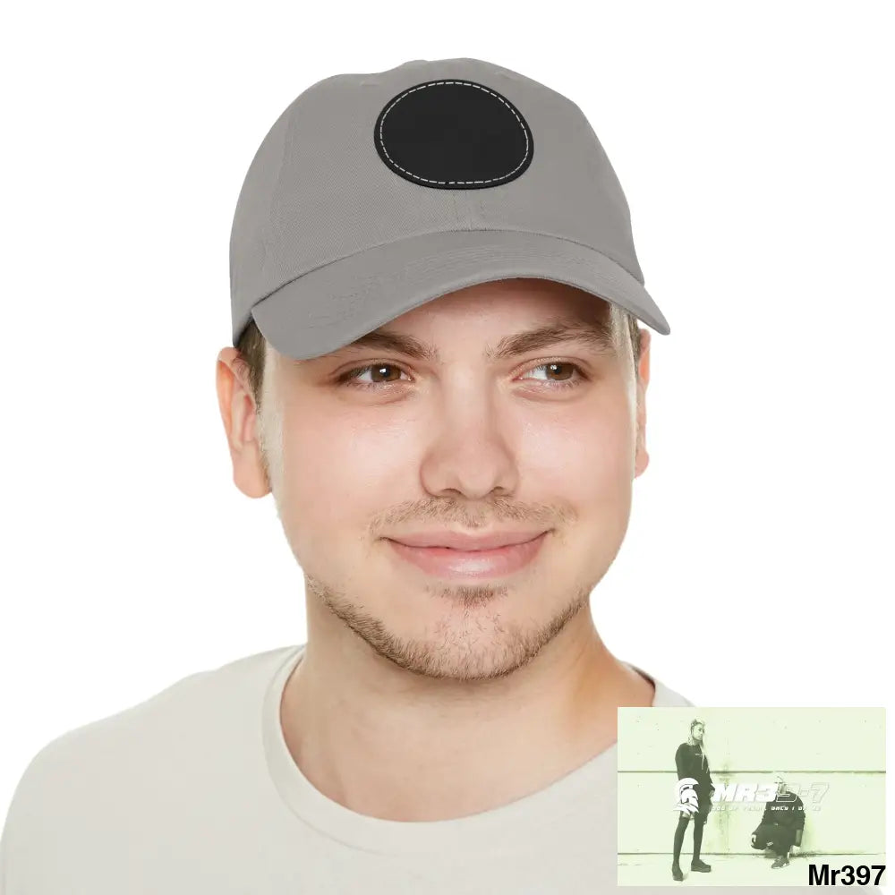 A1.SPARTA Dad Hat with Leather Patch (Round) Hats
