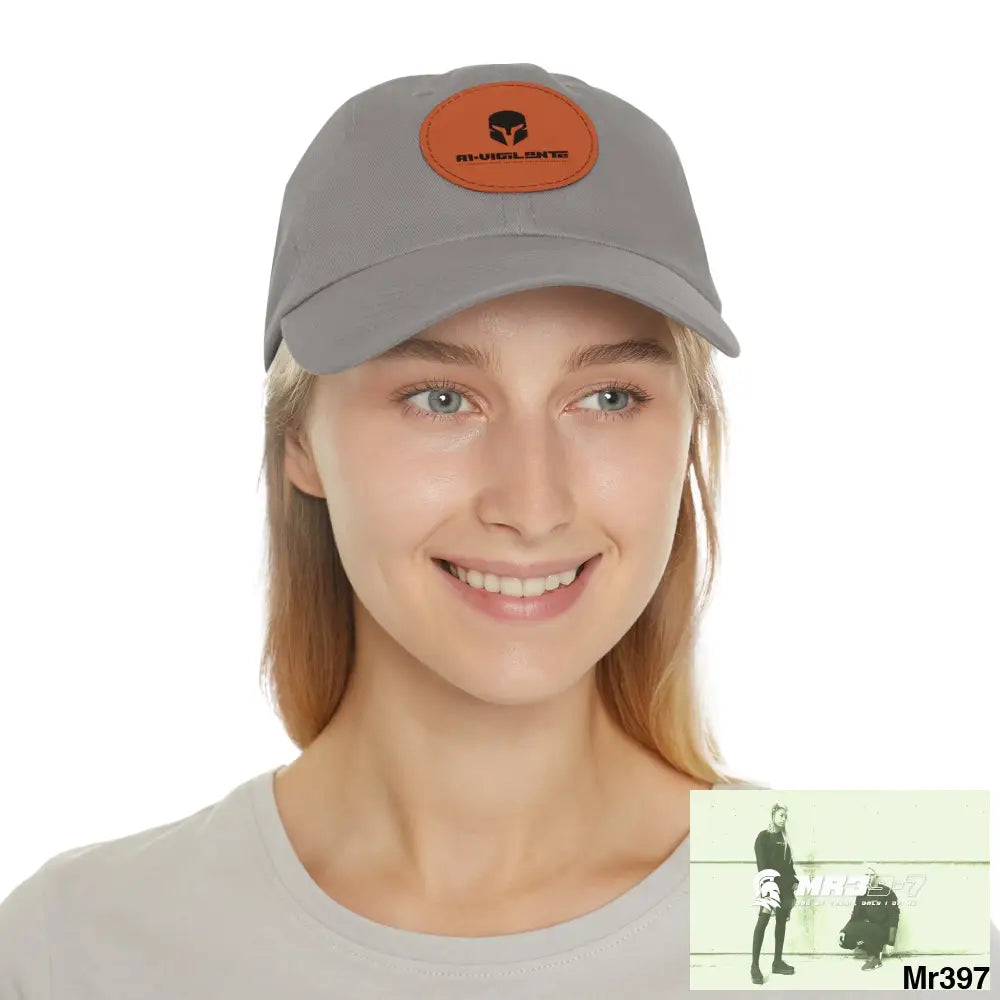 A1.SPARTA Dad Hat with Leather Patch (Round) Hats