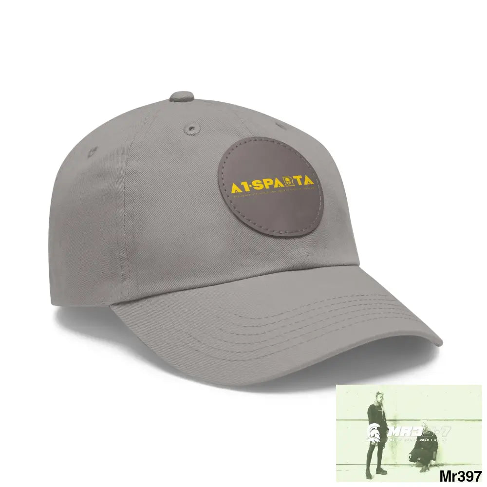 A1.Sparta Dad Hat with Leather Patch (Round) Hats