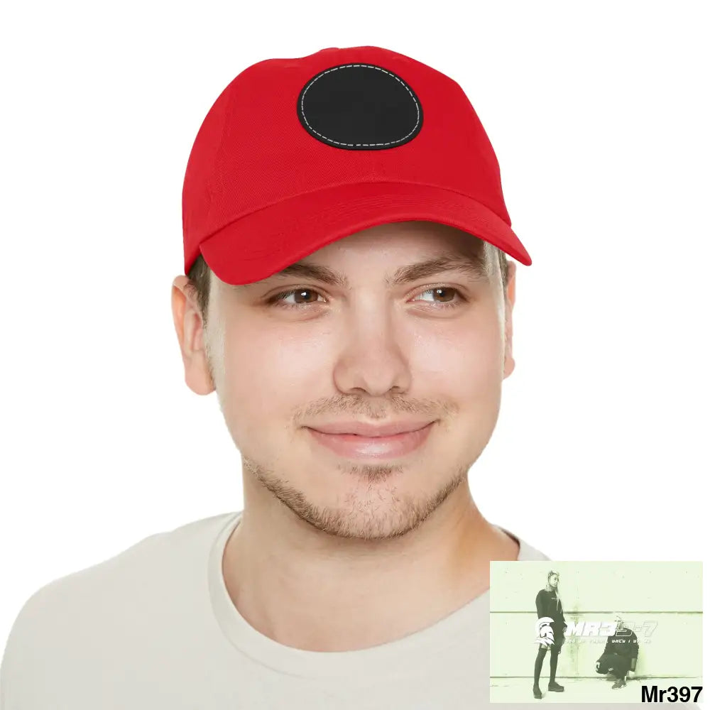 A1.SPARTA Dad Hat with Leather Patch (Round) Hats