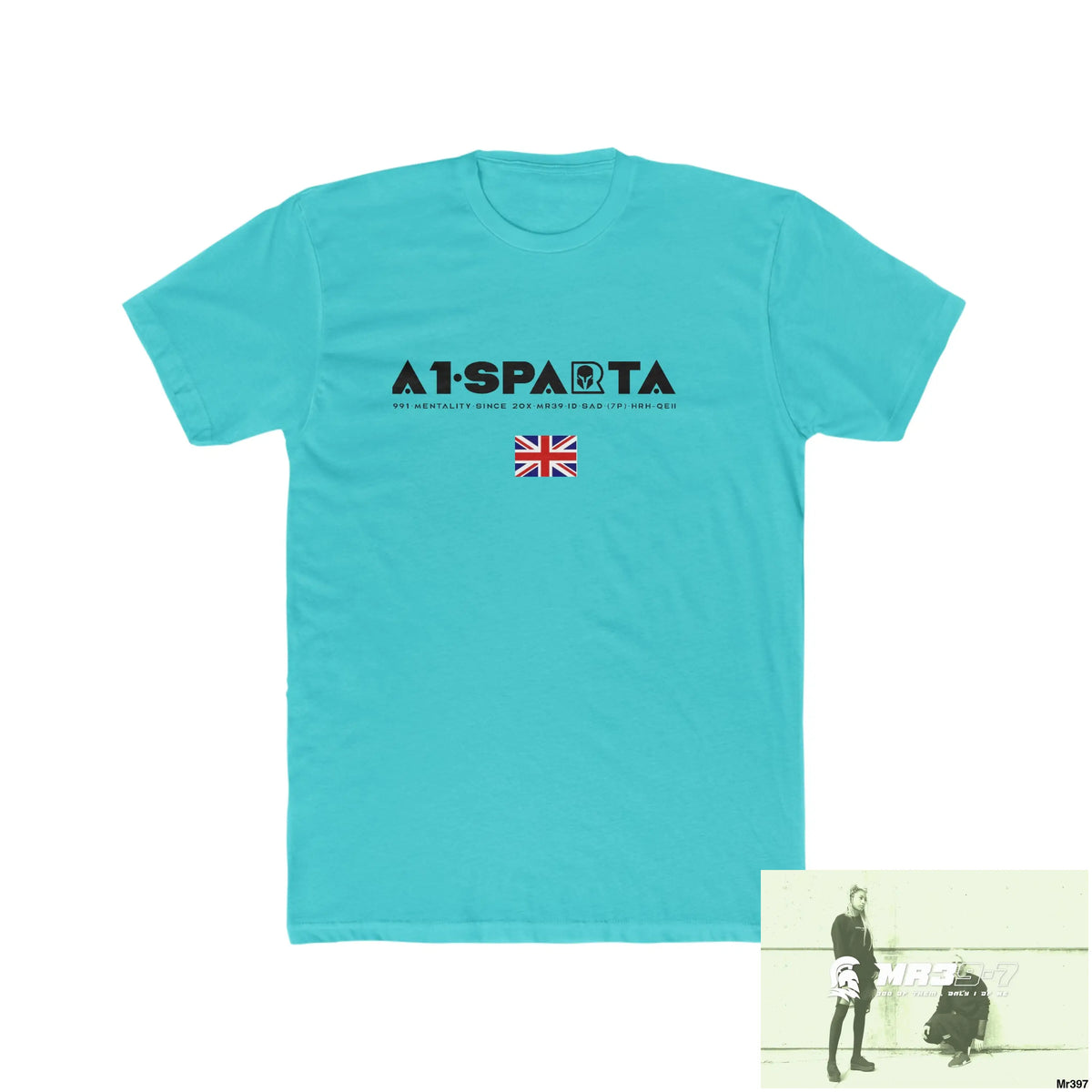 A1-Sparta Dahab In Blind 2014 The 130 Million Crew Men’s Cotton Crew Tee Solid Tahiti Blue / S T-Shirt