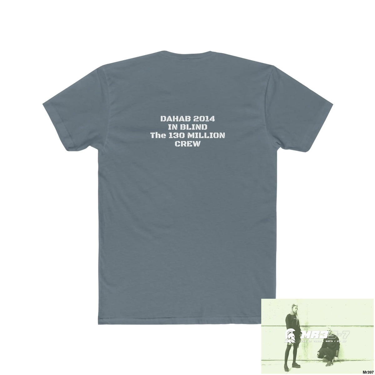 A1-Sparta Dahab In Blind 2014 The 130 Million Crew Men’s Cotton Crew Tee T-Shirt