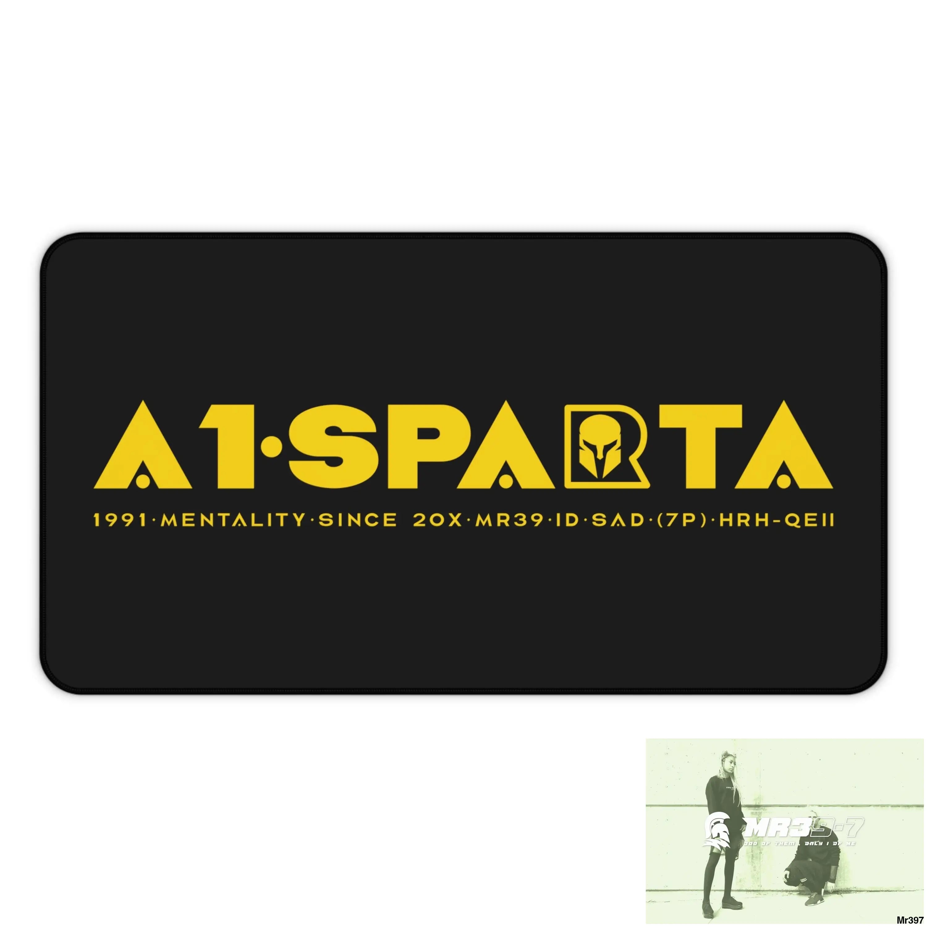 A1-Sparta Desk Mat 12’’ × 22’’ Home Decor