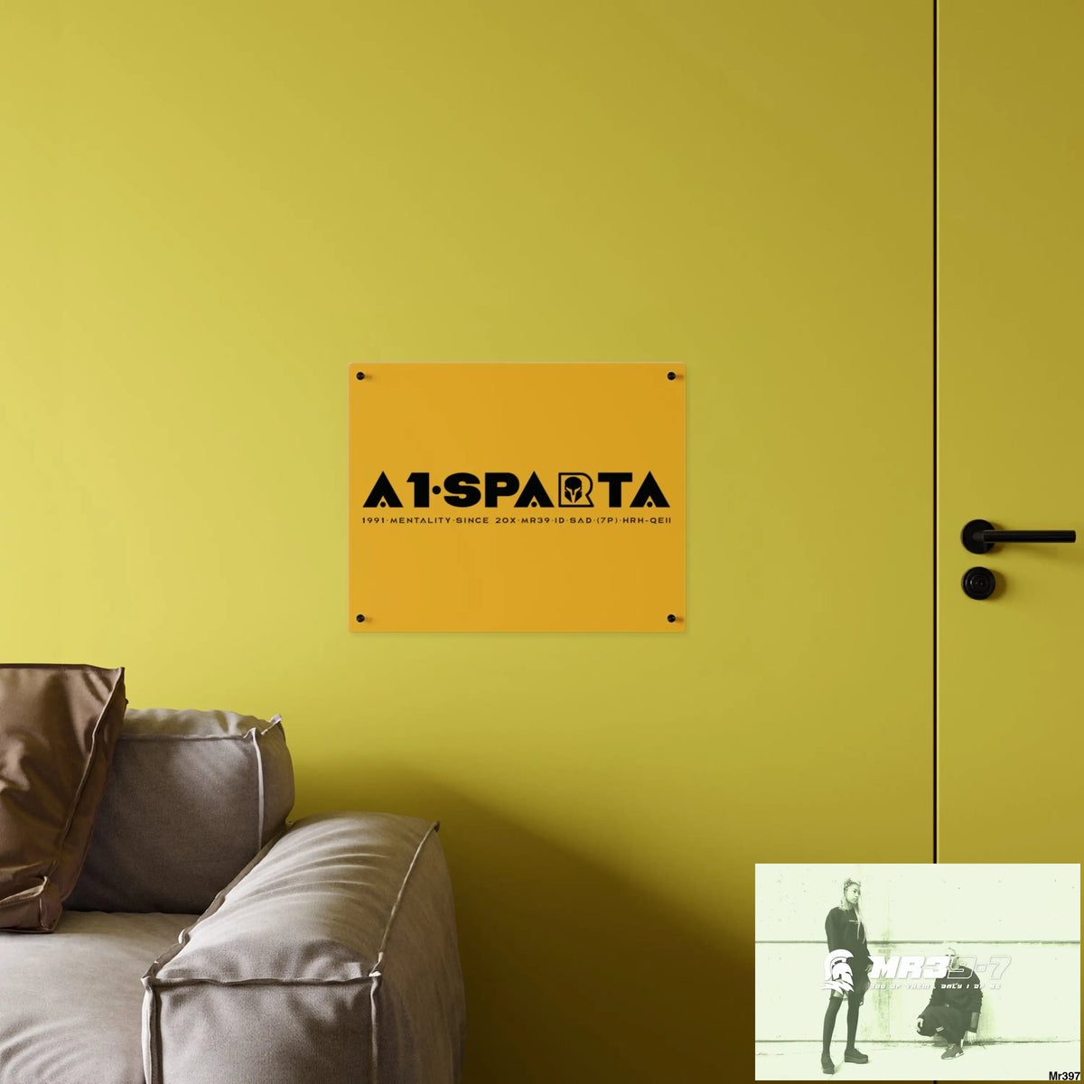 A1 Sparta Edition Acrylic Wall Art Panels 20″ x 16″ (Horizontal) / 0.25’’ Home Decor