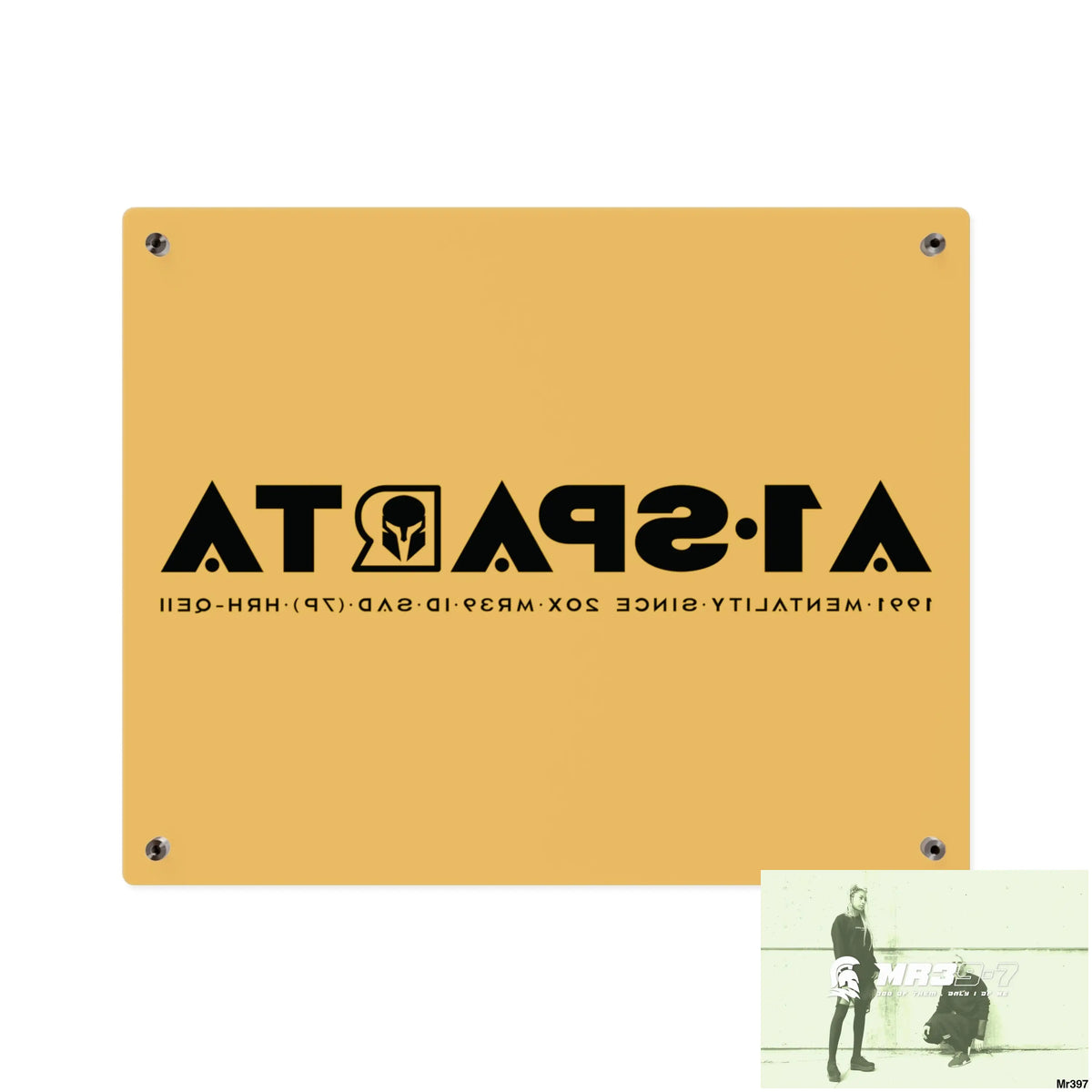 A1 Sparta Edition Acrylic Wall Art Panels 20″ x 16″ (Horizontal) / 0.25’’ Home Decor