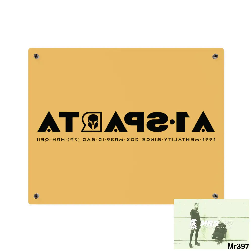 A1 Sparta Edition Acrylic Wall Art Panels 20″ x 16″ (Horizontal) / 0.25’’ Home Decor