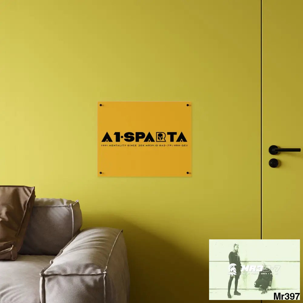 A1 Sparta Edition Acrylic Wall Art Panels 20″ x 16″ (Horizontal) / 0.25’’ Home Decor