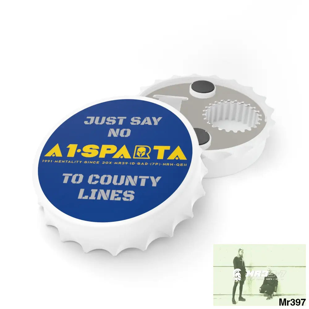 A1- Sparta Edition Just Say No To County Lines Bottle Opener One size / White Accessories