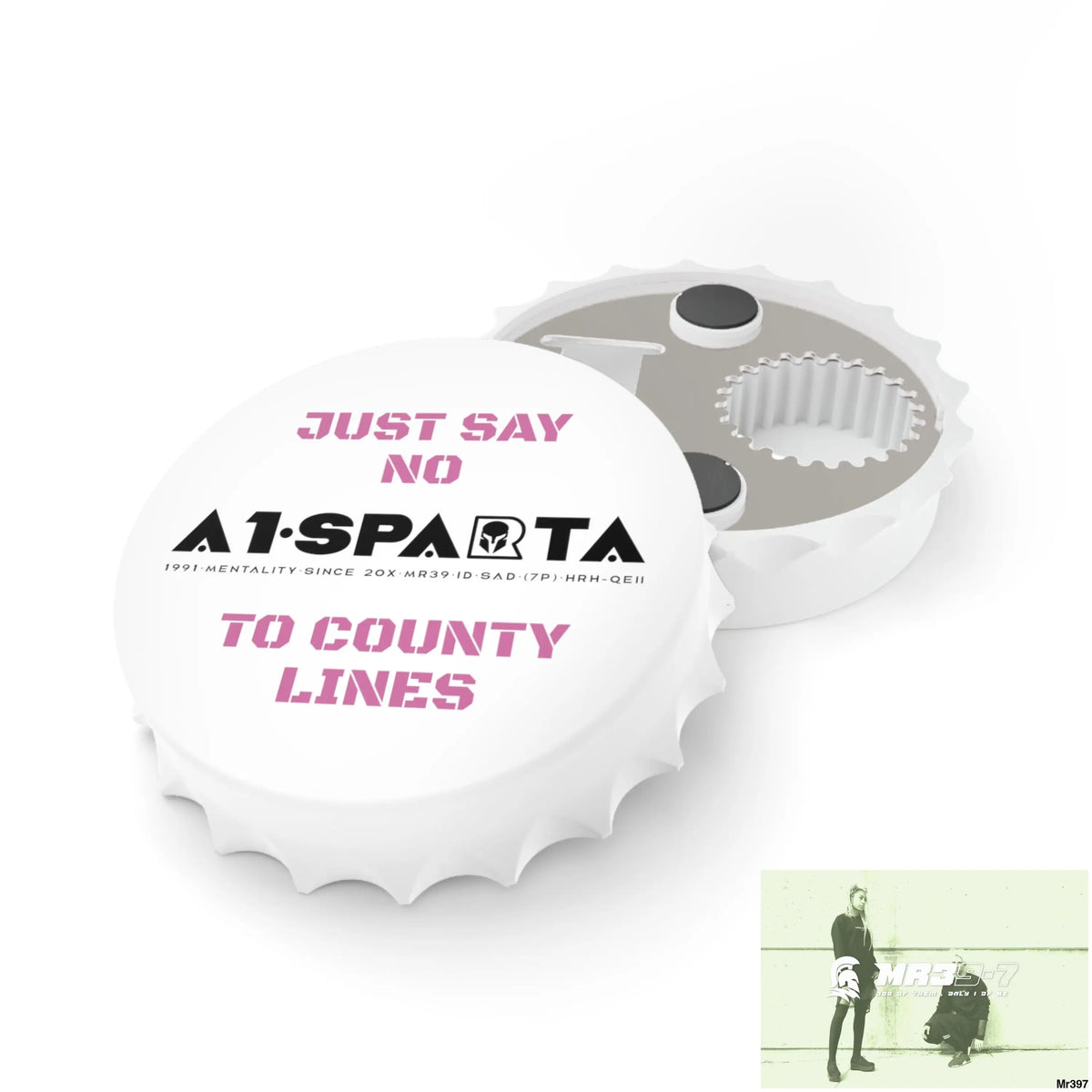 A1- Sparta Edition Just Say No To County Lines Bottle Opener One size / White Accessories