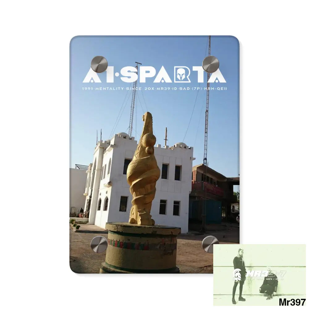 A1-Sparta Egypt Dahab 2014 Police Station tower Escape - Climb/Jump Acrylic Wall Art Panels 5’’ x 7’’ (Vertical)