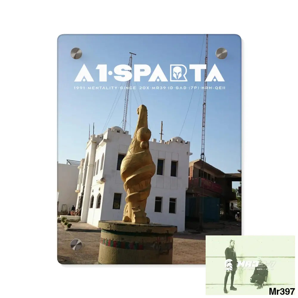 A1-Sparta Egypt Dahab 2014 Police Station tower Escape - Climb/Jump Acrylic Wall Art Panels 8″ x 10″ (Vertical)