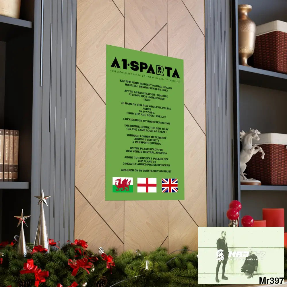 A1-Sparta Escape from Hergest MH Hospital 2013 Matte Vertical Posters Poster