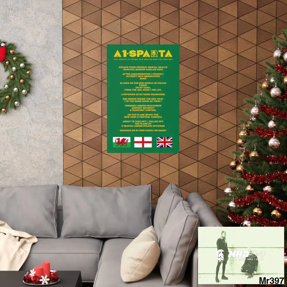A1-Sparta Escape from Hergest MH Hospital 2013 Matte Vertical Posters Poster
