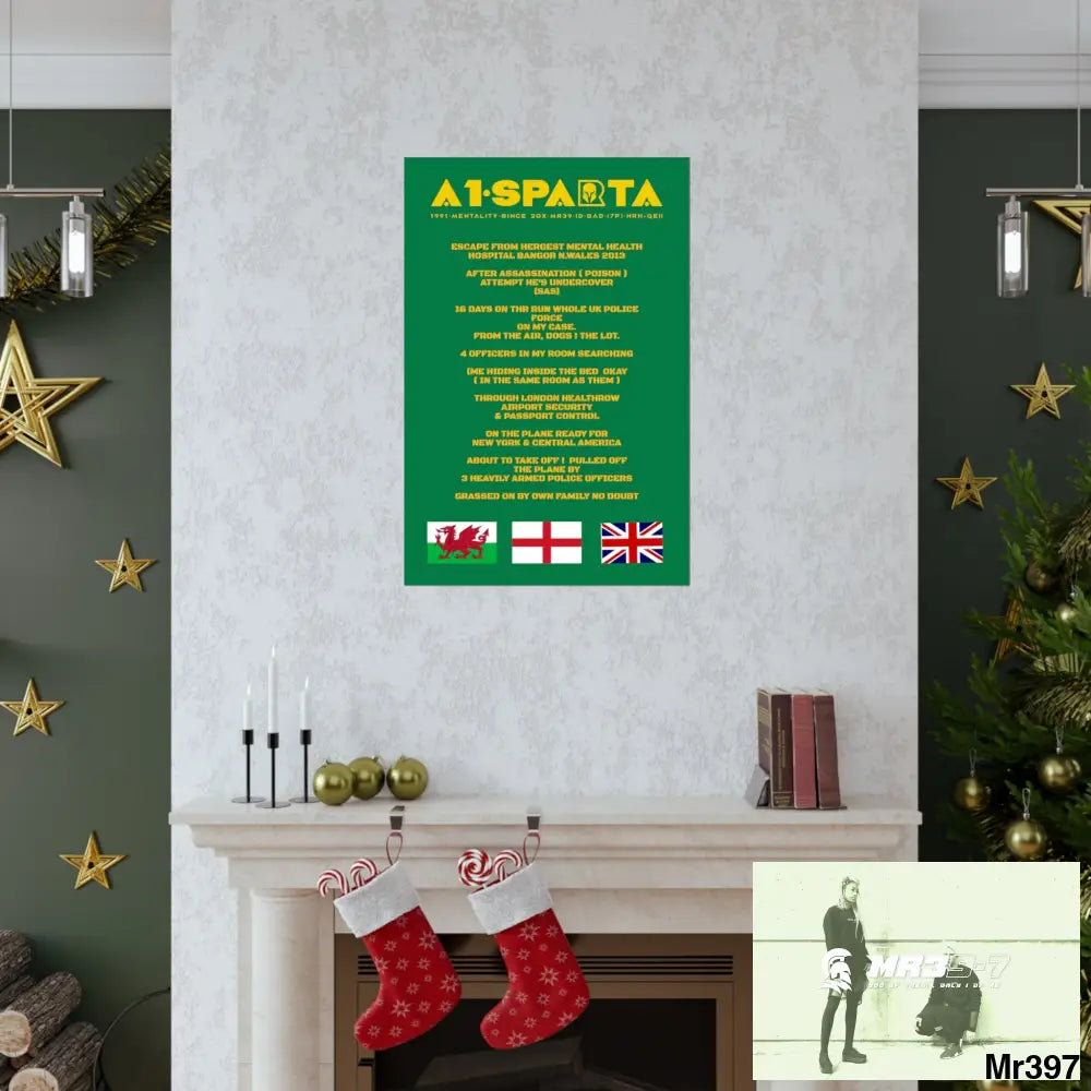 A1-Sparta Escape from Hergest MH Hospital 2013 Matte Vertical Posters Poster