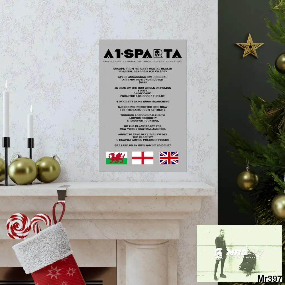 A1-Sparta Escape from Hergest MH Hospital 2013 Matte Vertical Posters Poster