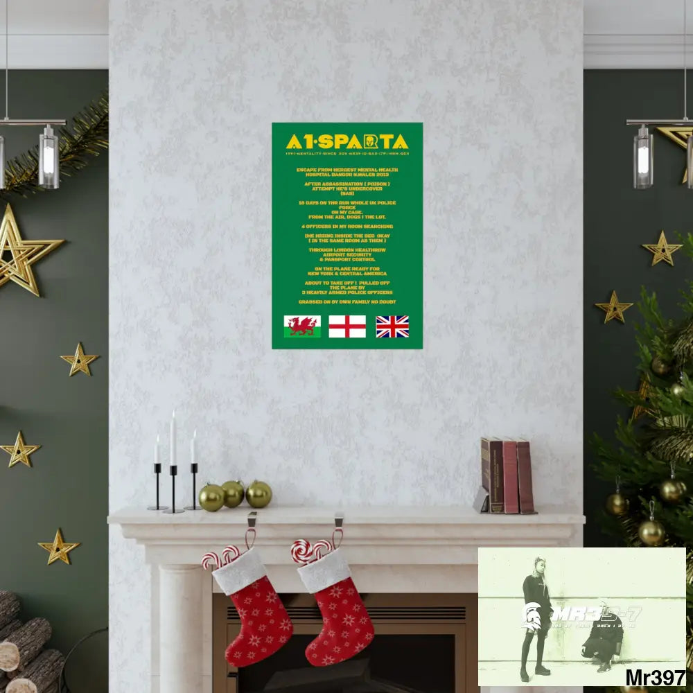 A1-Sparta Escape from Hergest MH Hospital 2013 Matte Vertical Posters Poster