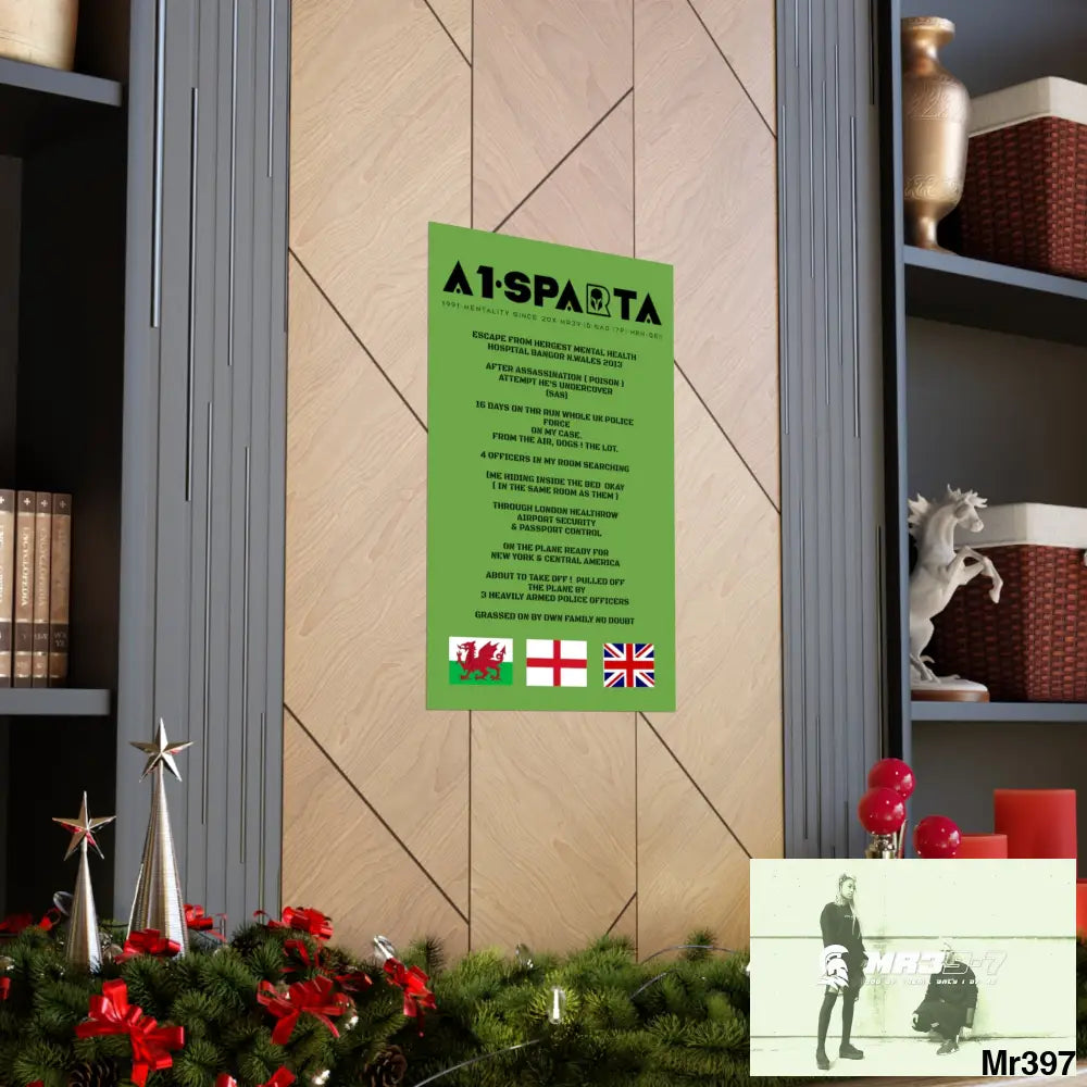 A1-Sparta Escape from Hergest MH Hospital 2013 Matte Vertical Posters Poster