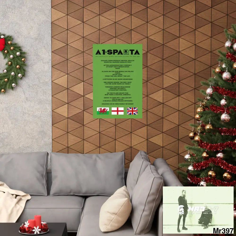 A1-Sparta Escape from Hergest MH Hospital 2013 Matte Vertical Posters Poster
