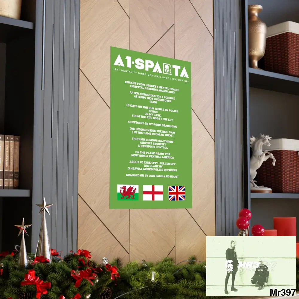 A1-Sparta Escape from Hergest MH Hospital 2013 Matte Vertical Posters Poster