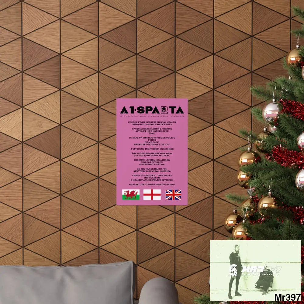 A1-Sparta Escape from Hergest MH Hospital 2013 Matte Vertical Posters Poster