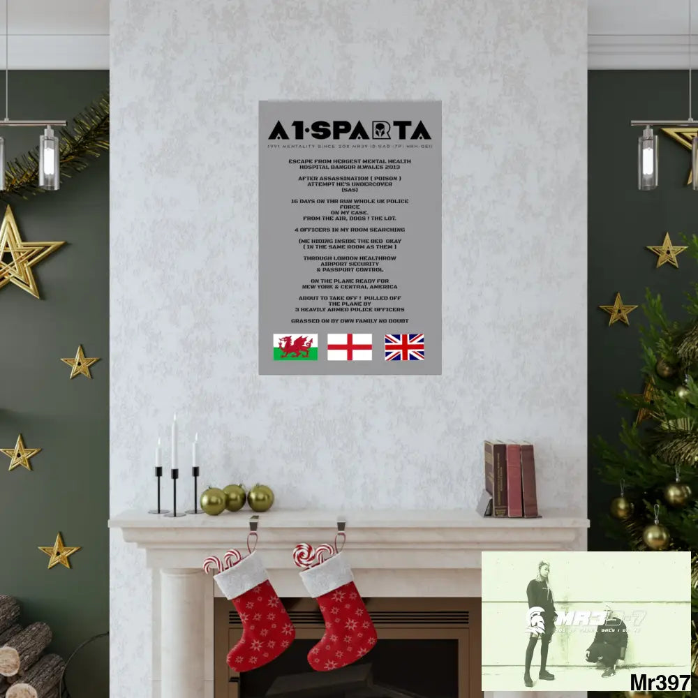 A1-Sparta Escape from Hergest MH Hospital 2013 Matte Vertical Posters Poster