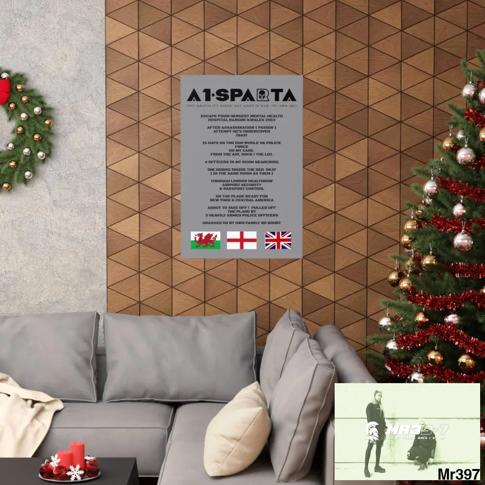 A1-Sparta Escape from Hergest MH Hospital 2013 Matte Vertical Posters Poster