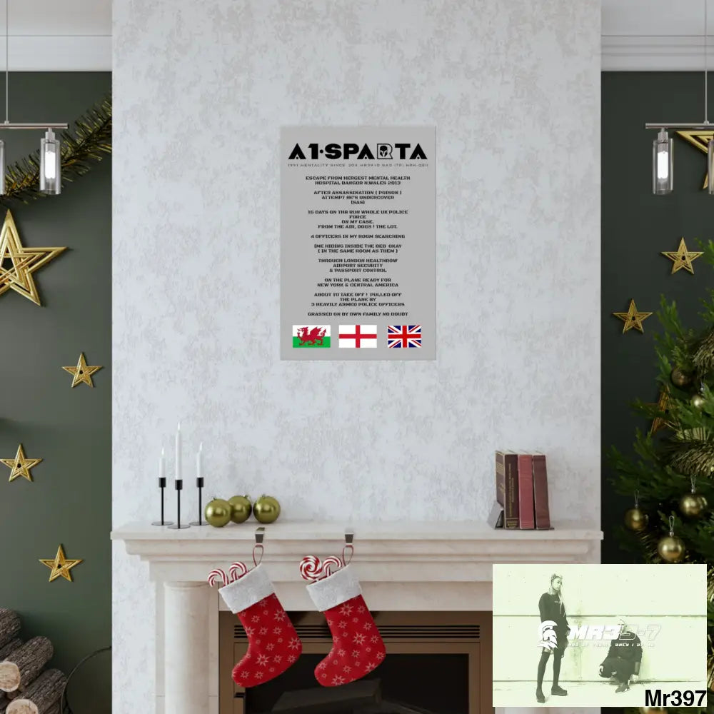 A1-Sparta Escape from Hergest MH Hospital 2013 Matte Vertical Posters Poster