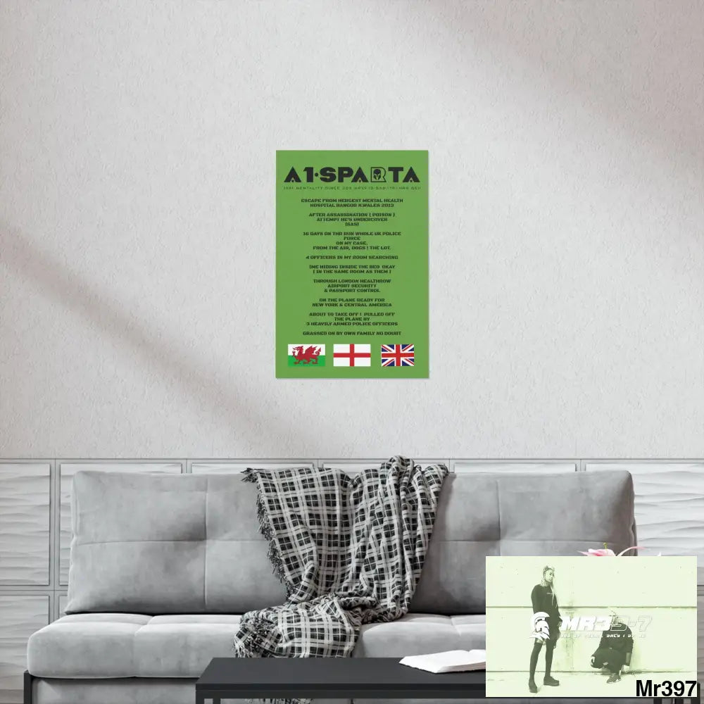 A1-Sparta Escape from Hergest MH Hospital 2013 Matte Vertical Posters Poster