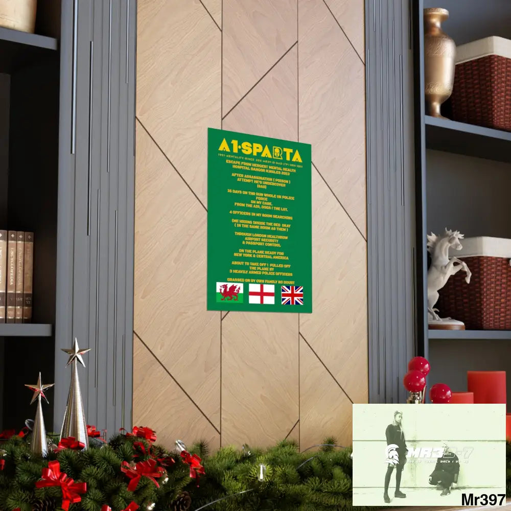A1-Sparta Escape from Hergest MH Hospital 2013 Matte Vertical Posters Poster