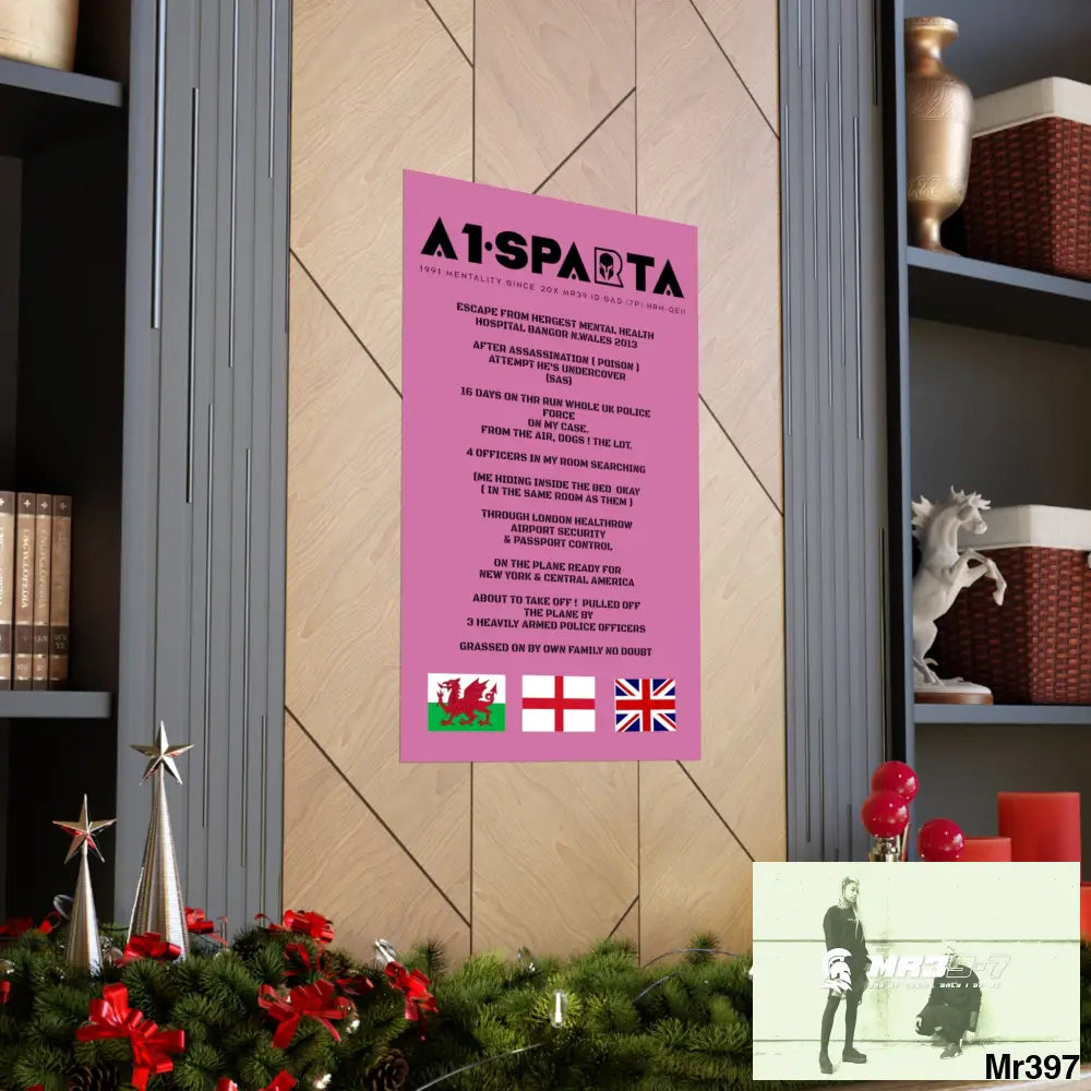 A1-Sparta Escape from Hergest MH Hospital 2013 Matte Vertical Posters Poster