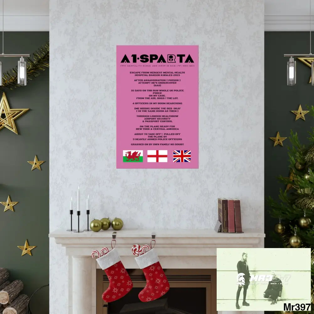 A1-Sparta Escape from Hergest MH Hospital 2013 Matte Vertical Posters Poster