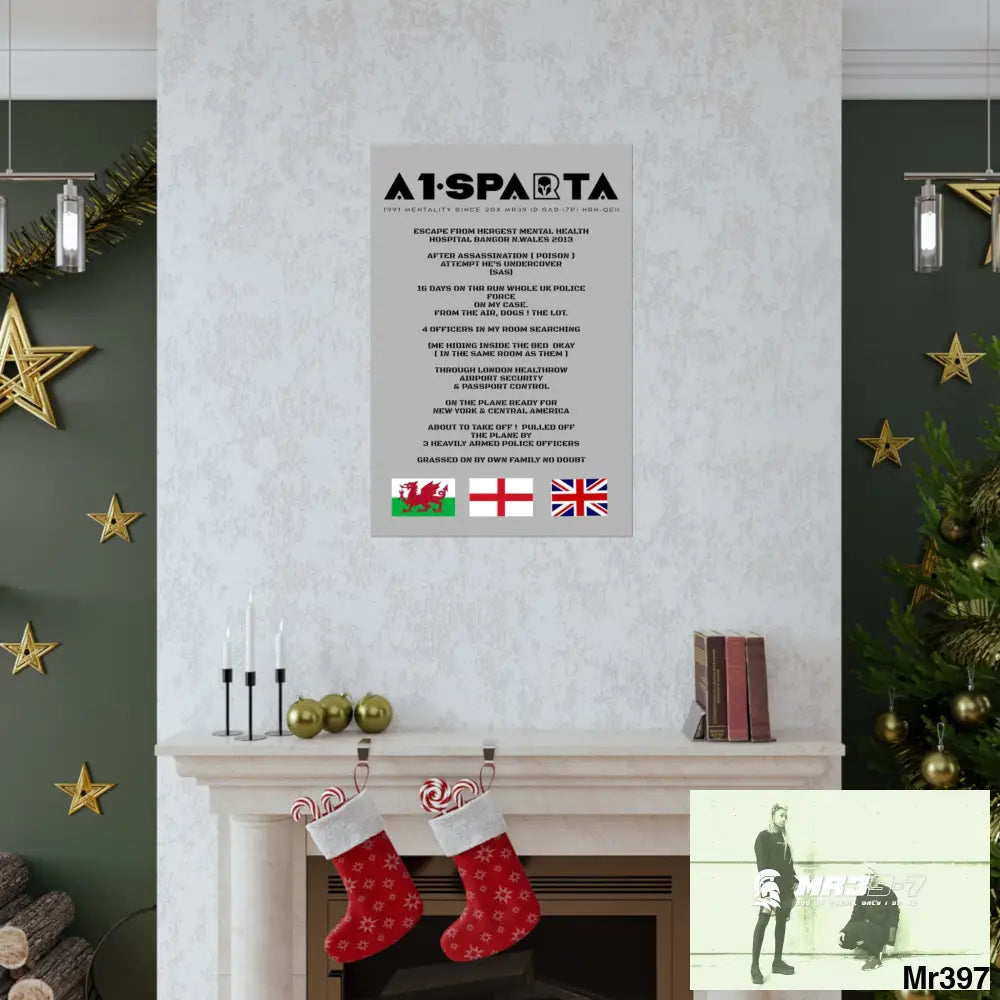 A1-Sparta Escape from Hergest MH Hospital 2013 Matte Vertical Posters Poster